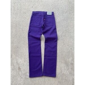 Levis 510 Jeans Mens 27x27 Purple‎ Super Skinny Stretch Denim Pants Y2k Rare Raw